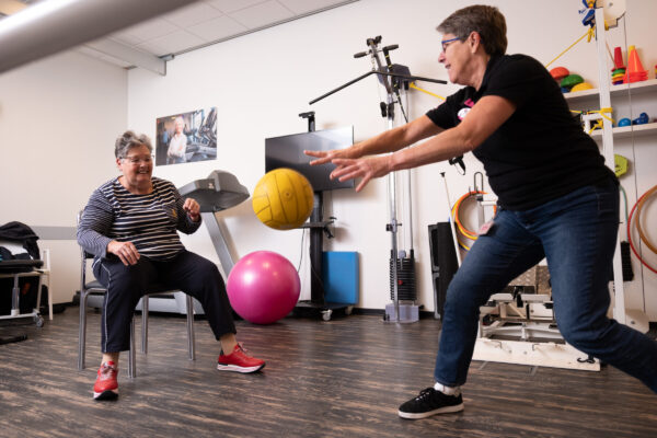 Bal spel met fysiotherapie